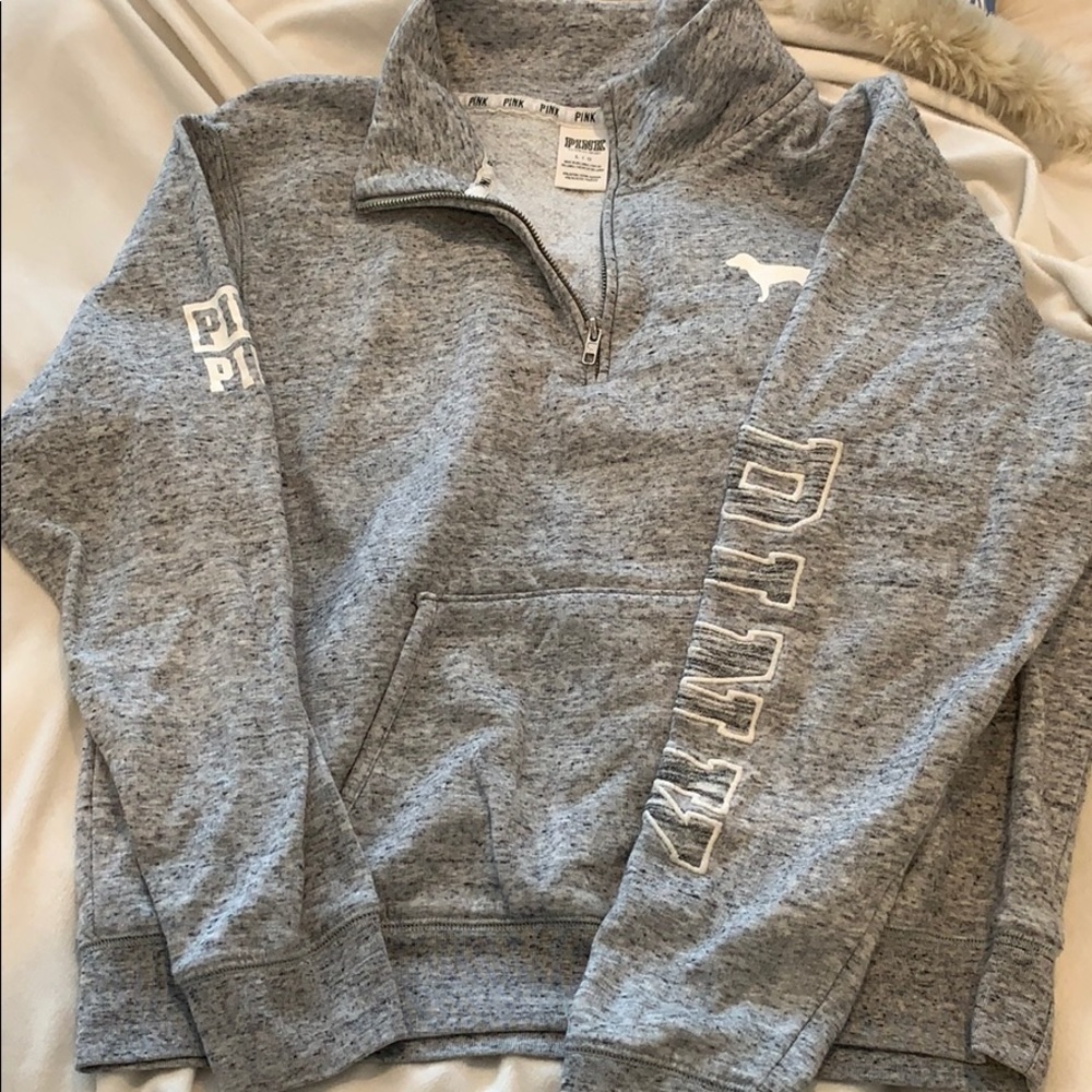Pink quarter zip